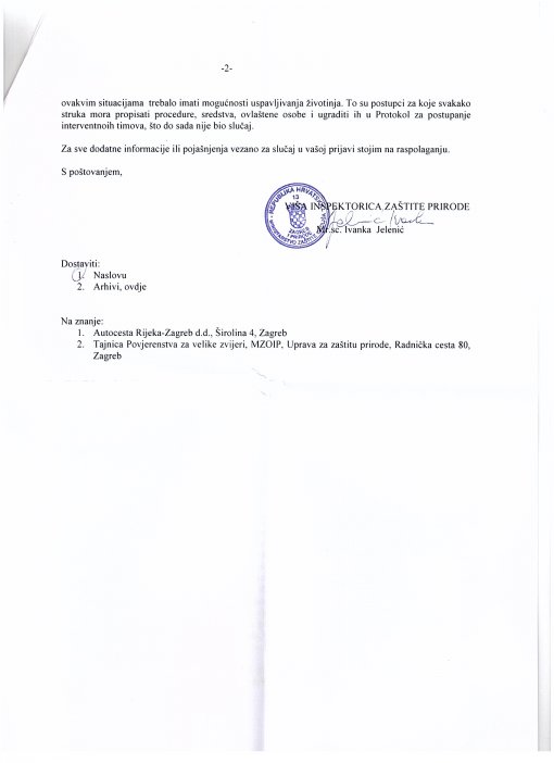 Odgovor inspekcije za�tite prirode od 30. 11. 2015. [ 221.94 Kb ]