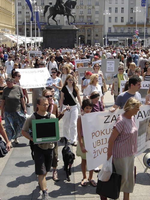 Protest on Ban Jelacic Square 2