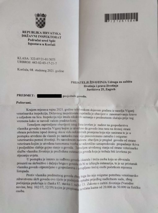 Odgovor inspekcije_Viganj