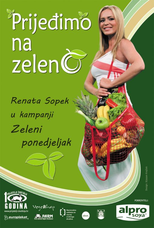 Renata Sopek in campaign  "Green monday"