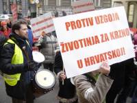 Protest against fur farming, Zagreb 2006
