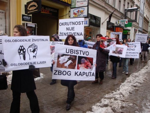 Demo against fur in Sarajevo 4 [ 115.96 Kb ]