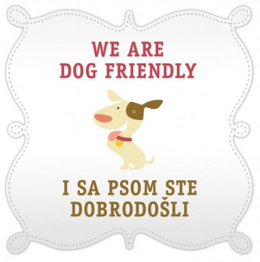 'Dog Friendly' sticker